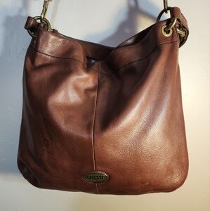 Fossil Bag Genuine Leather with removable crossbody strap.